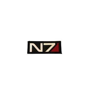 Mass Effect N7 Embroidered Patch Hook and Loop Tactical Morale Logo Black Red